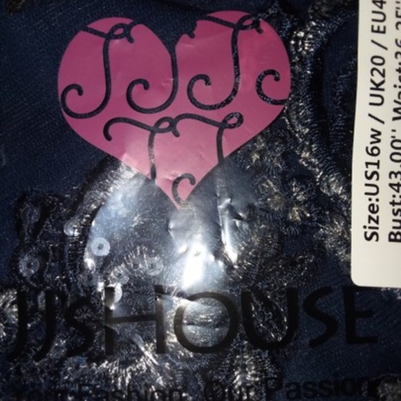 JJ's House Navy Chiffon/Lace MOB/Bridesmaid Dress - Picture 6 of 8